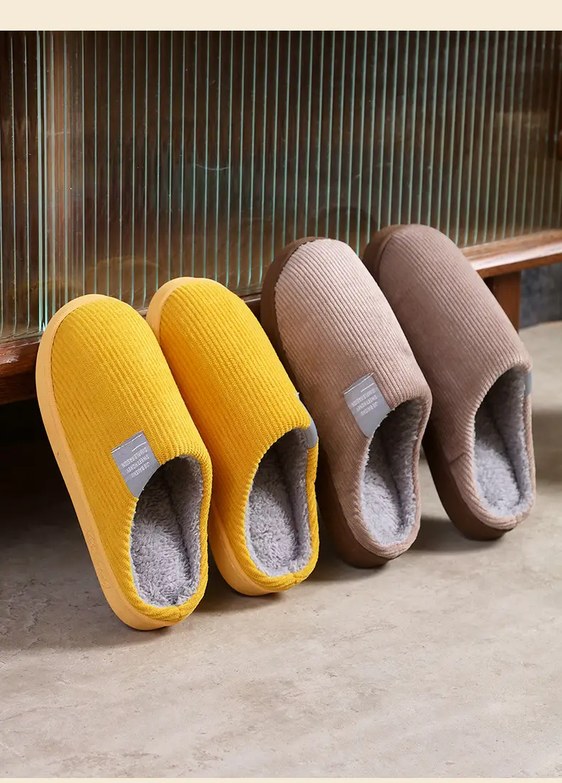 Winter 2025 Cotton Slippers Couple Comfortable Cute Home Fashionable Internet Popular Warm Cotton Shoes Women's Indoor Winter Flat — feature 14