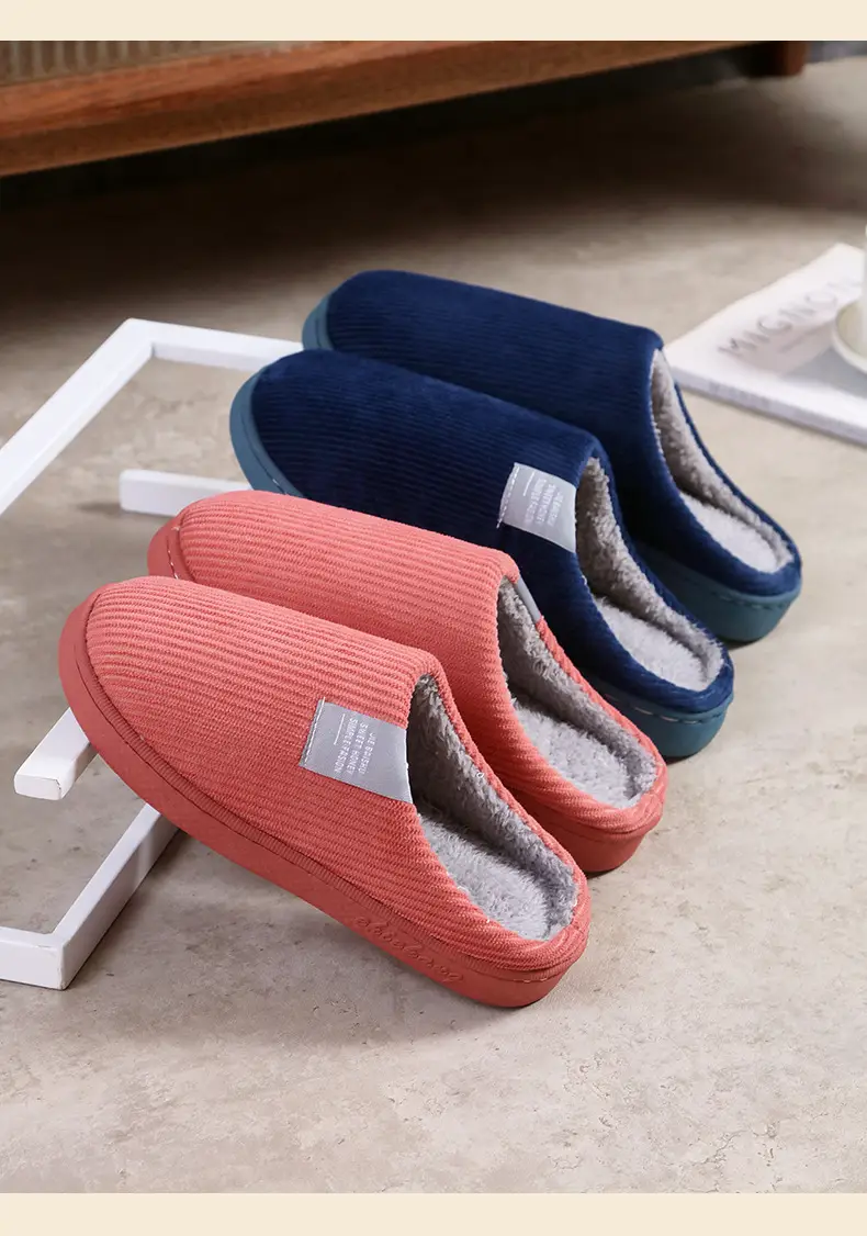 Winter 2025 Cotton Slippers Couple Comfortable Cute Home Fashionable Internet Popular Warm Cotton Shoes Women's Indoor Winter Flat — feature 19