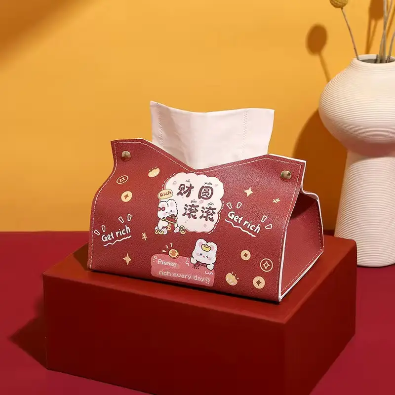 Red Creative Tissue Box for Weddings & Festivals - Image 10