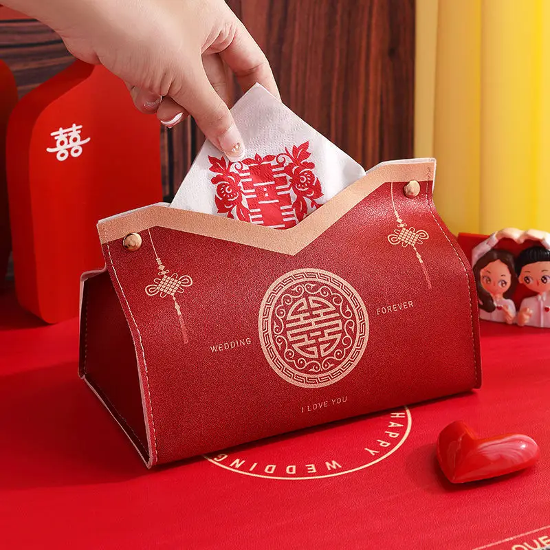 Red Creative Tissue Box for Weddings & Festivals - Image 15