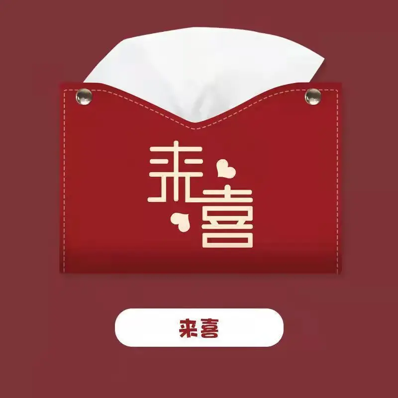 Red Creative Tissue Box for Weddings & Festivals - Image 4