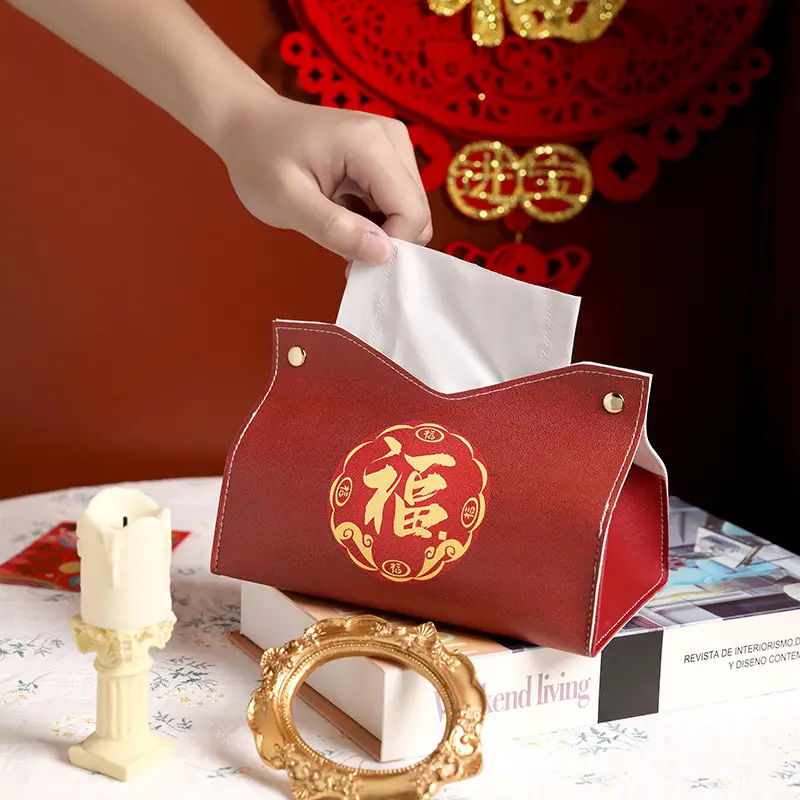 Red Creative Tissue Box for Weddings & Festivals - Image 7