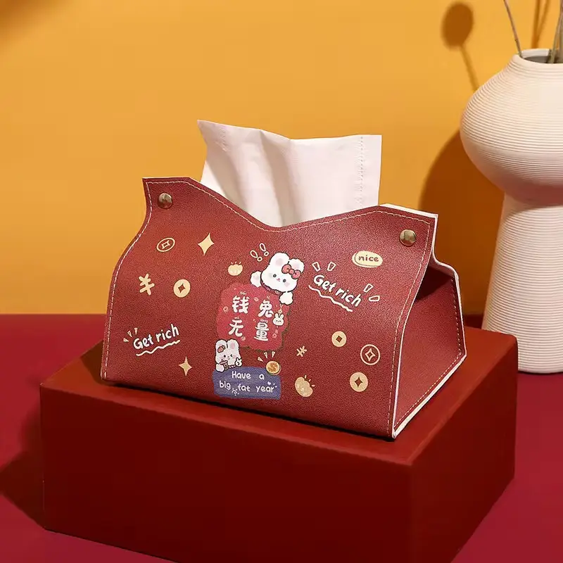Red Creative Tissue Box for Weddings & Festivals - Image 9