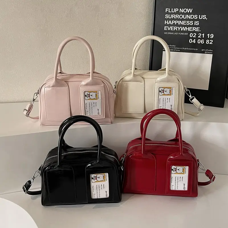 Red Korean Style Shoulder Crossbody Bag 2025
