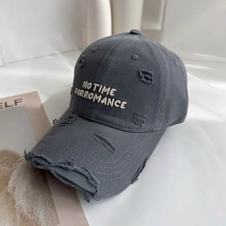 2025 Grey Baseball Cap No Time for Romance - Image 11