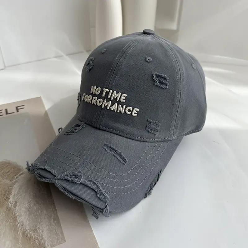 2025 Grey Baseball Cap No Time for Romance - Image 2
