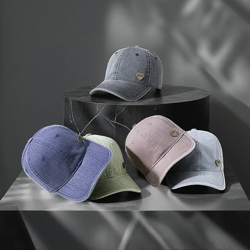 2025 Retro Denim Sunshade Cap with Soft Top - Image 8