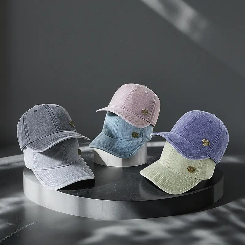 2025 Retro Denim Sunshade Cap with Soft Top - Image 9