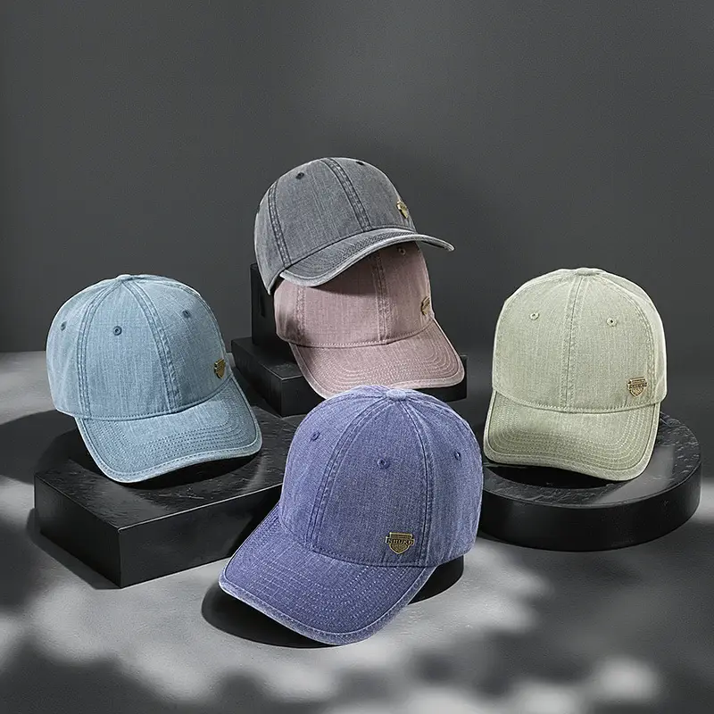 2025 Retro Denim Sunshade Cap with Soft Top - Image 10