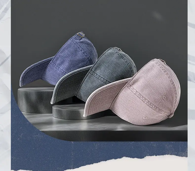 2025 Retro Denim Sunshade Cap with Soft Top — feature 15