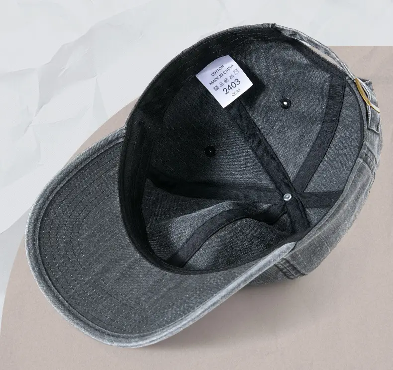 2025 Retro Denim Sunshade Cap with Soft Top — feature 21
