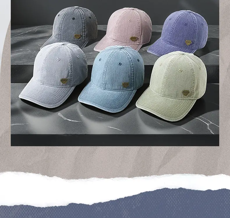 2025 Retro Denim Sunshade Cap with Soft Top — feature 28
