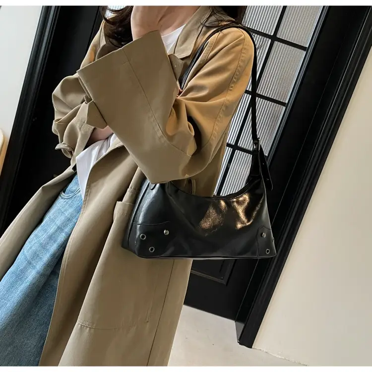 Vintage Maillard Shoulder Bag Women's Large Capacity Leather — feature 14