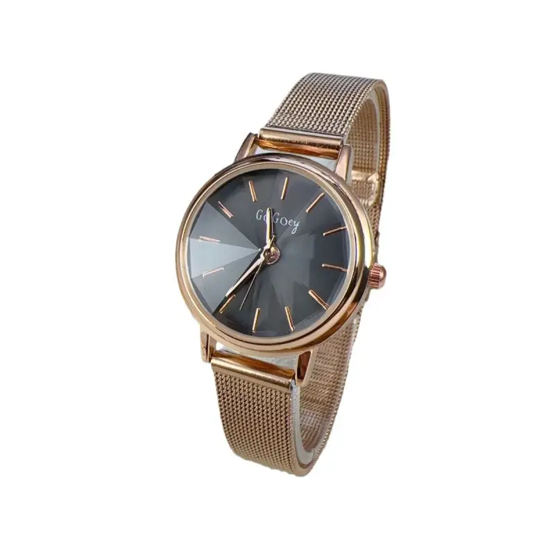 Small Gold Mesh Belt Women's Quartz Watch - Image 9