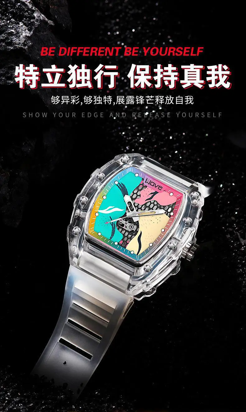 Zido Waterproof Fantasy Color Watch for Men — feature 1