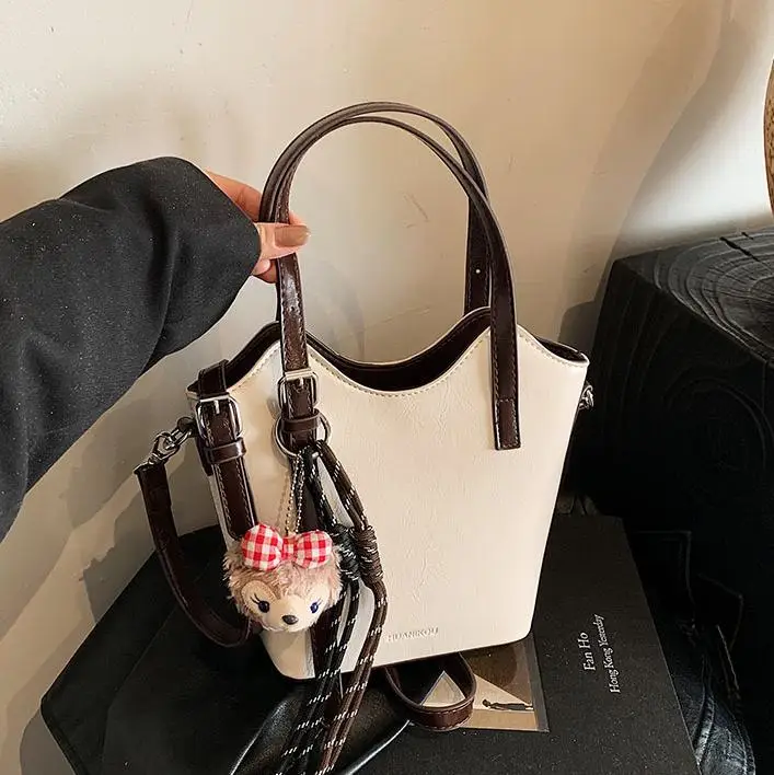 Vintage Contrast Color Shoulder Bag Women 2025 New - Image 7