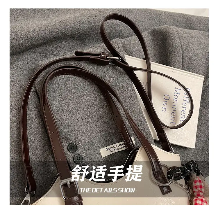 Vintage Contrast Color Shoulder Bag Women 2025 New — feature 7