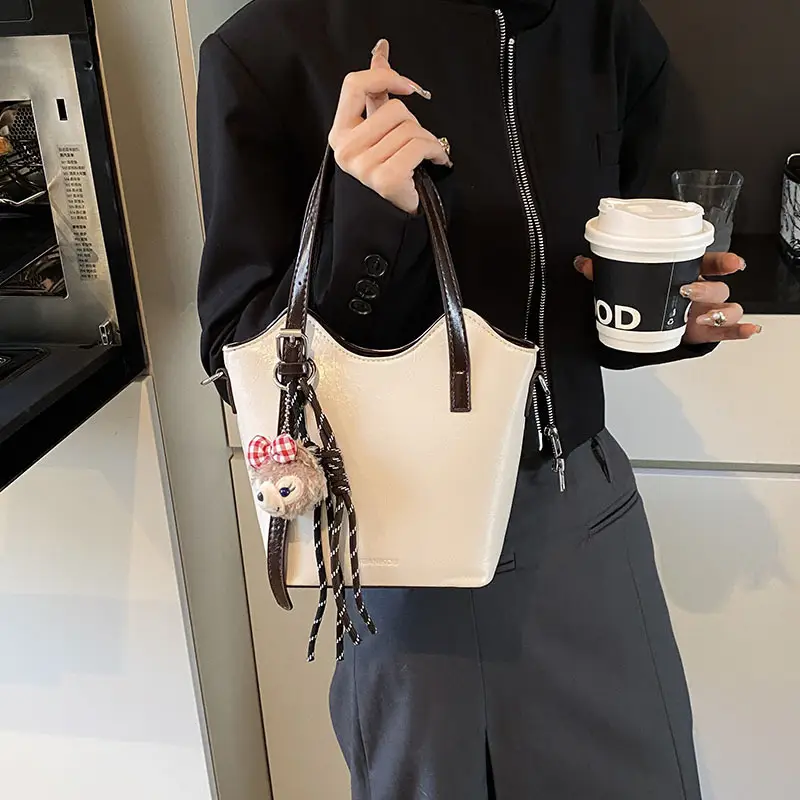Vintage Contrast Color Shoulder Bag Women 2025 New - Image 2