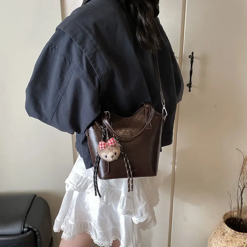 Vintage Contrast Color Shoulder Bag Women 2025 New - Image 3