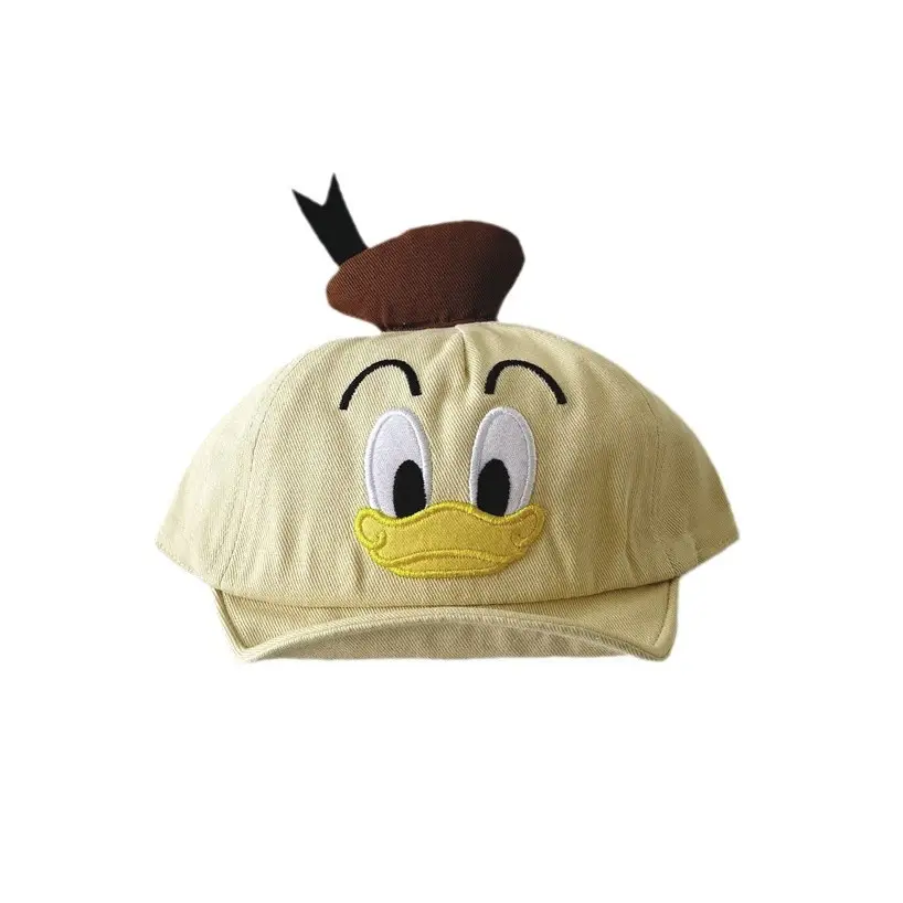 Girls Duckbill Hat Autumn Sunshade Cap Beige - Image 6
