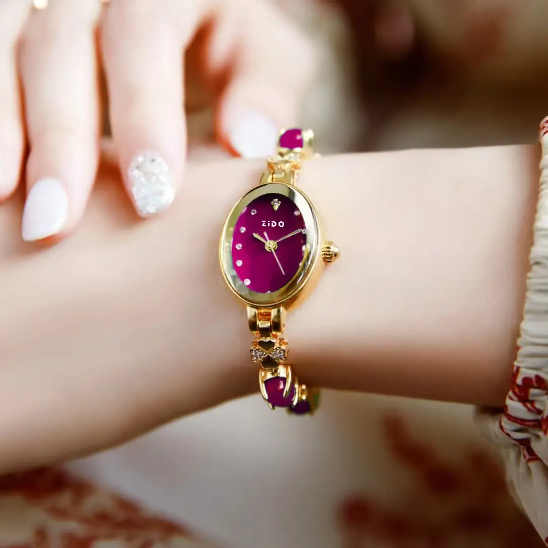 Elegant Green Quartz Ladies Watch with Diamond Strap - Image 6