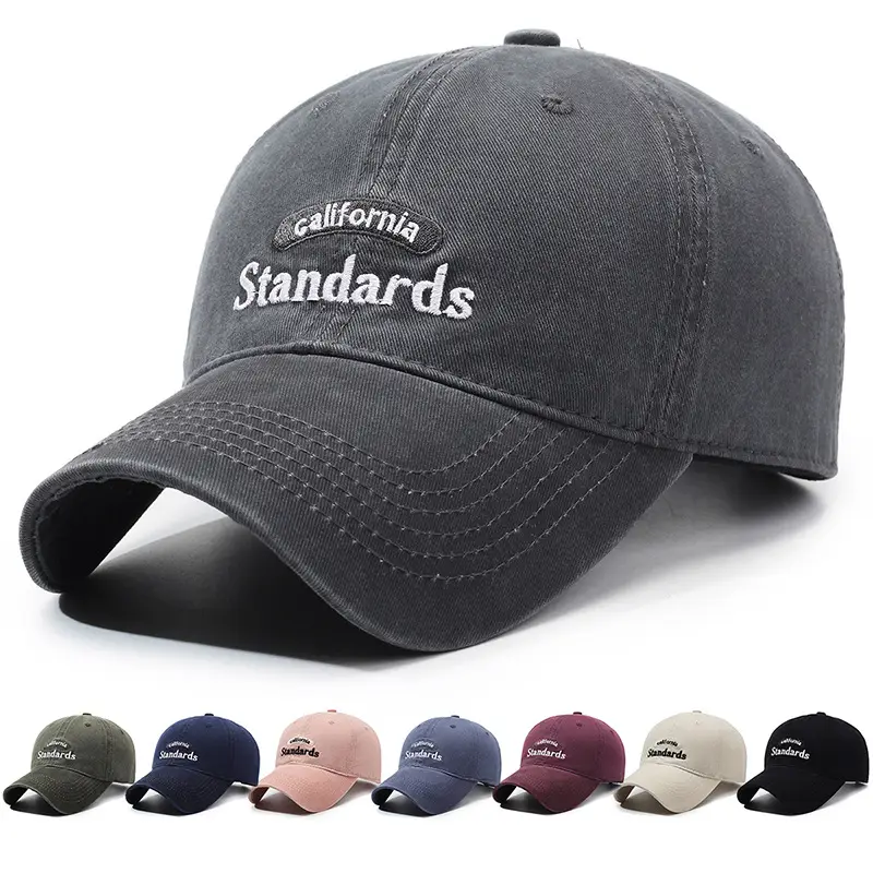 California Standards Washed Baseball Cap Grey - Image 8