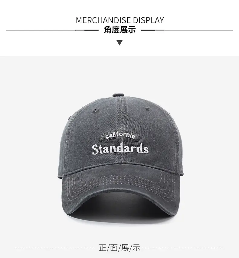 California Standards Washed Baseball Cap Grey — feature 9