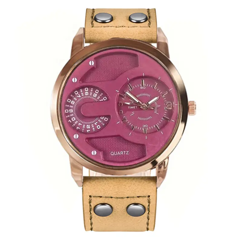 Men's Quartz Watch with Compass & Leather Strap - Image 14