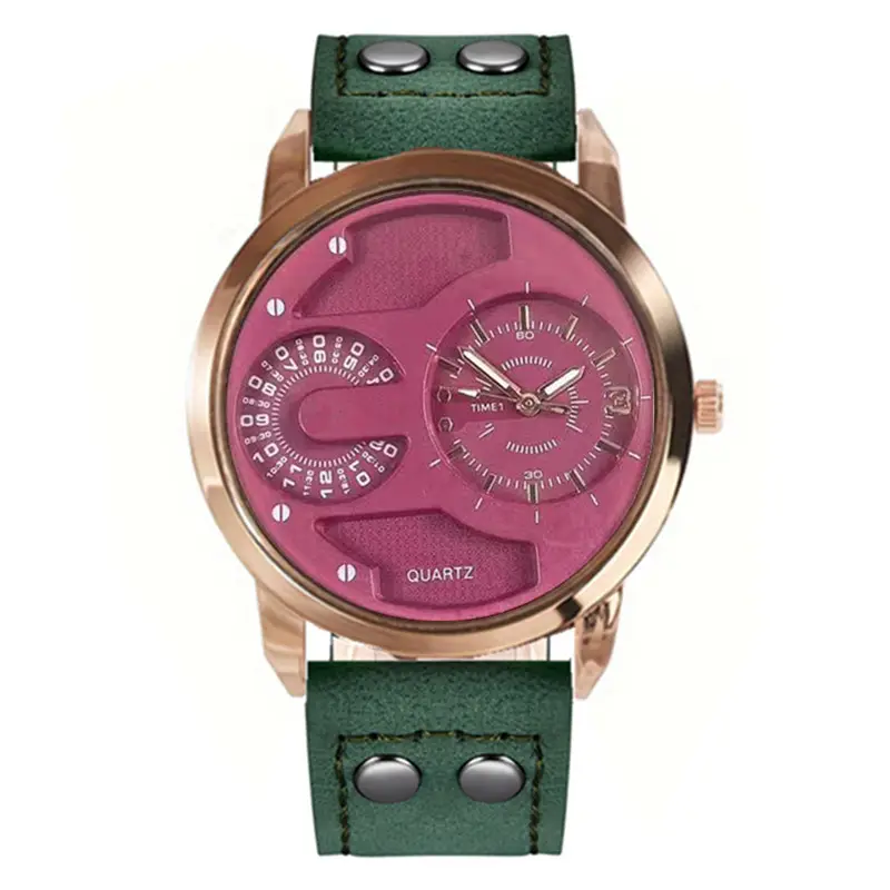 Men's Quartz Watch with Compass & Leather Strap - Image 19