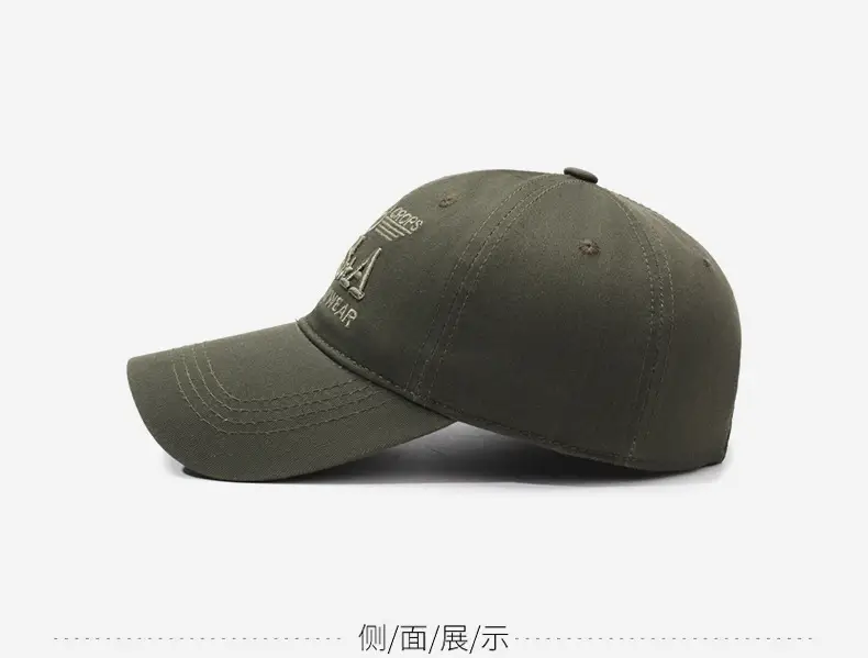 U.S.A. Camo Flat Cap Men's All Season — feature 10