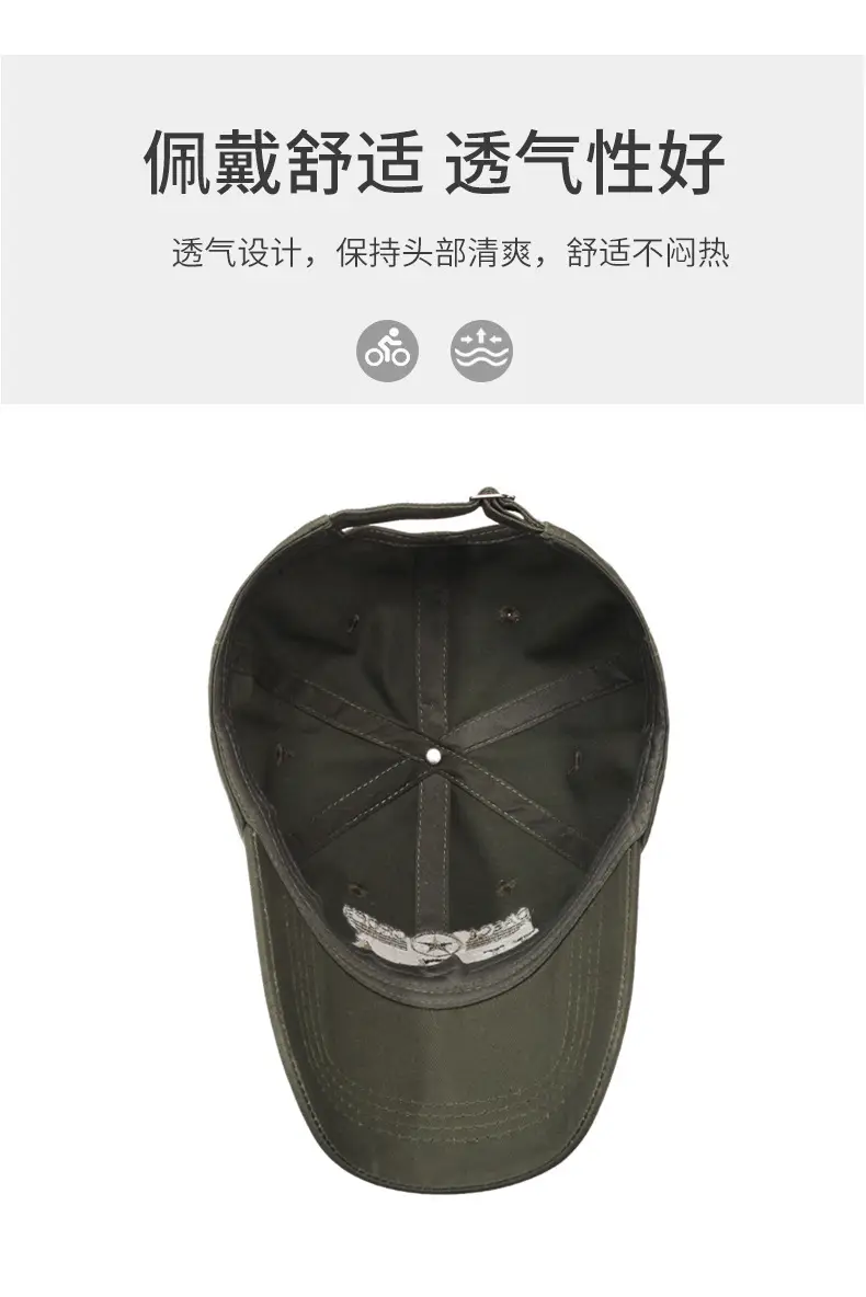 U.S.A. Camo Flat Cap Men's All Season — feature 5