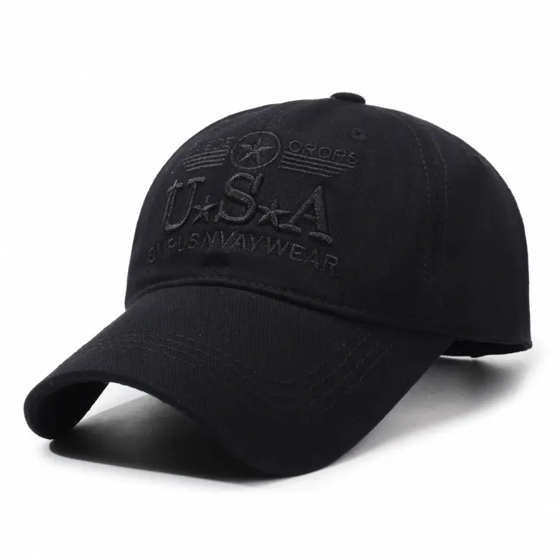 U.S.A. Camo Flat Cap Men's All Season - Image 2
