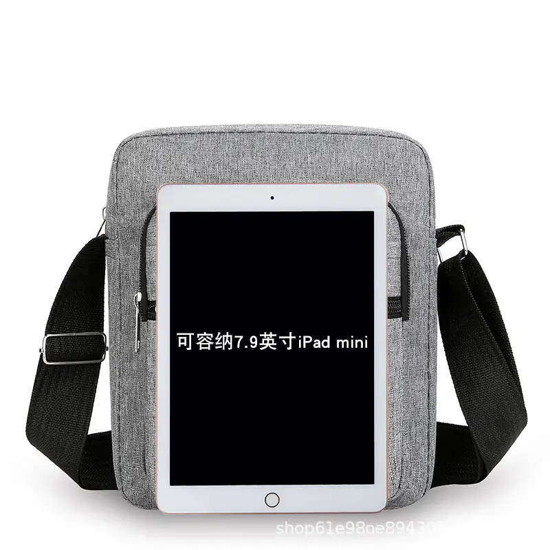 Men's Blue Multi-Layer Waterproof Shoulder Bag - Image 5