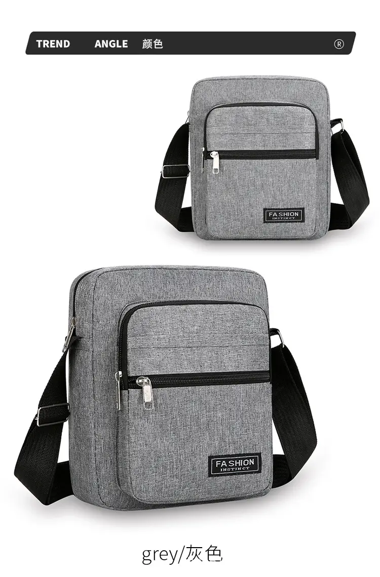 Men's Blue Multi-Layer Waterproof Shoulder Bag — feature 21