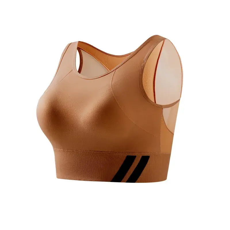 Explosive Plus Size Mesh Push Up Yoga Bra Green - Image 10