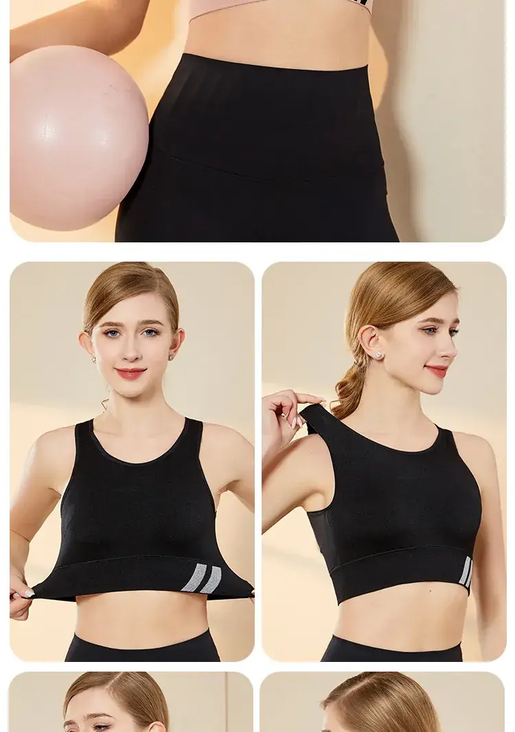 Explosive Plus Size Mesh Push Up Yoga Bra Green — feature 17