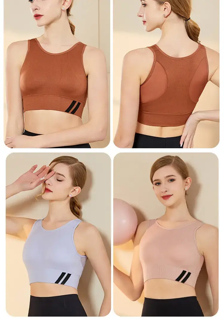 Explosive Plus Size Mesh Push Up Yoga Bra Green — feature 18