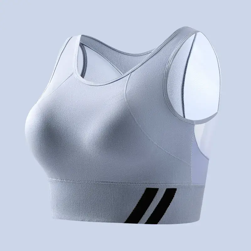 Explosive Plus Size Mesh Push Up Yoga Bra Green - Image 3
