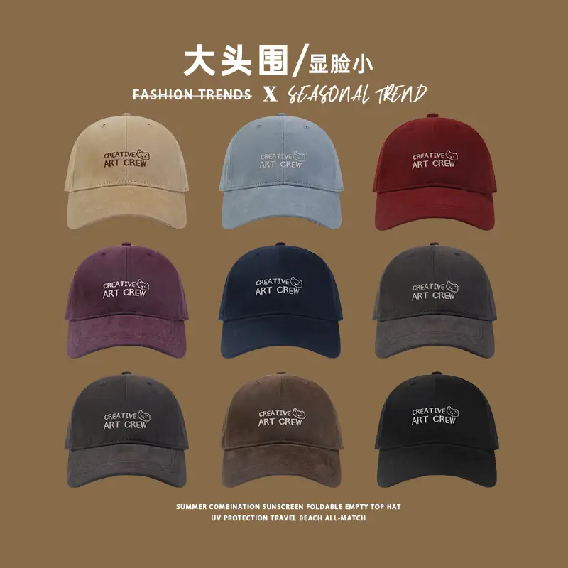 Korean Style Big Head Cap Women 2025 Sun Hat — feature 3