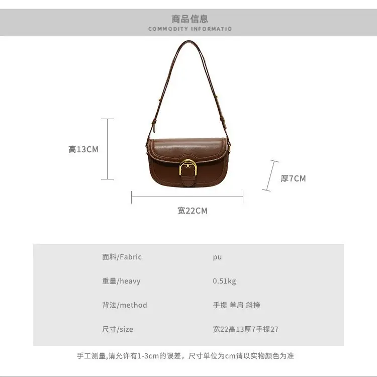Women Crossbody Bag Black Leather 2026 New - Image 6