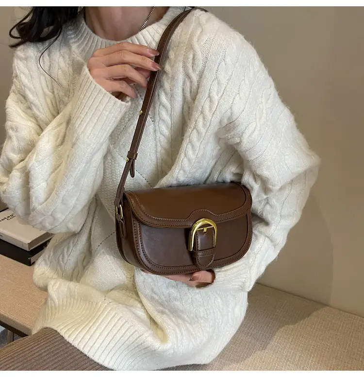 Women Crossbody Bag Black Leather 2026 New — feature 9