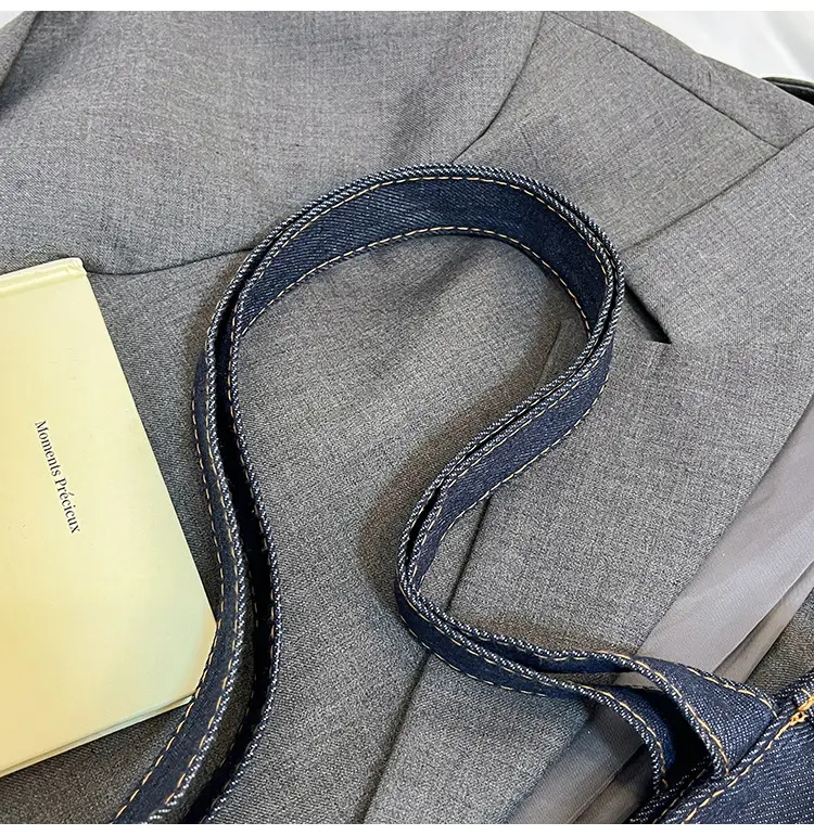 Denim Canvas Large Shoulder Bag 2025 New Arrival — feature 6
