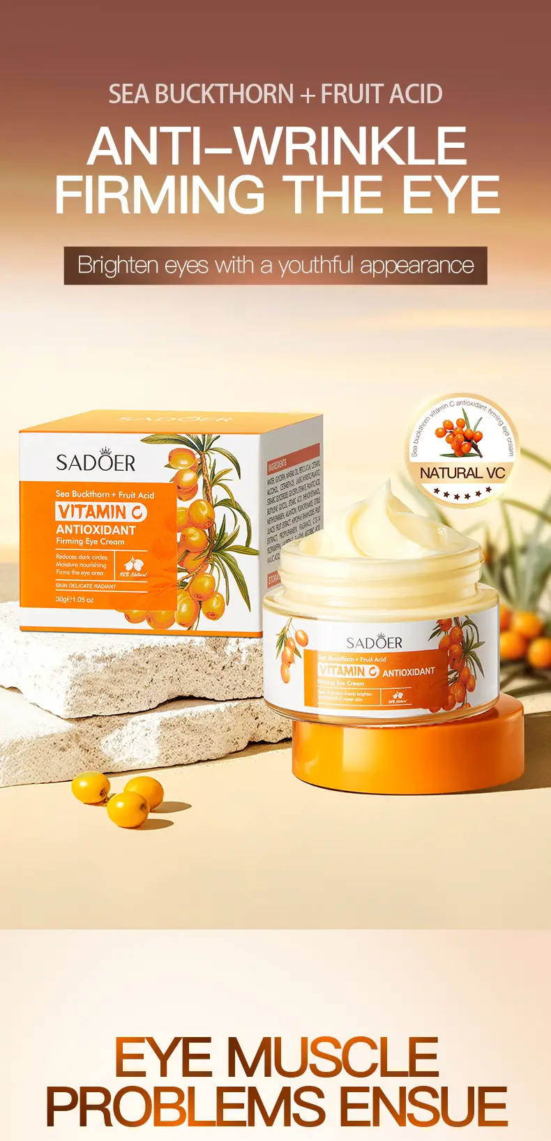 Sadoer Vitamin C Eye Cream Anti Aging Moisturizing — feature 11