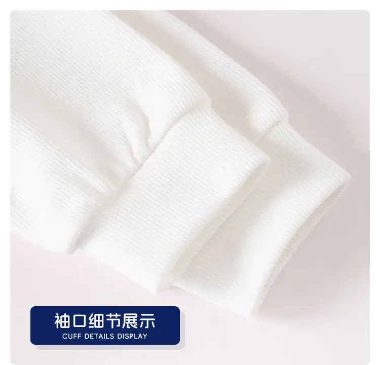 Boys' Pure White Long Sleeve Polo Shirt for School — feature 13