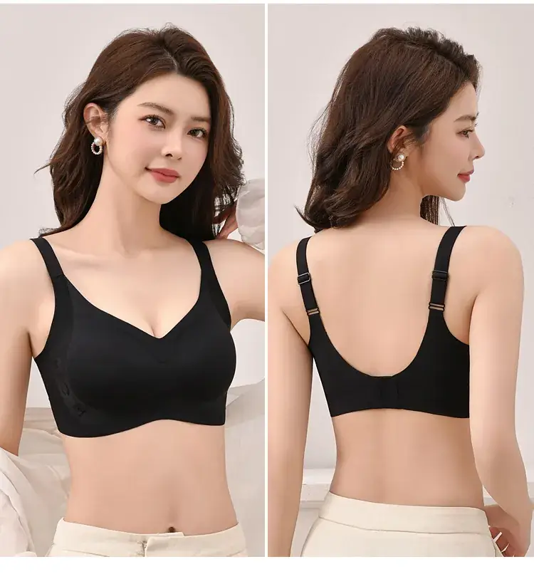 Traceless Women's Anti-Sagging Back Bra Black — feature 23