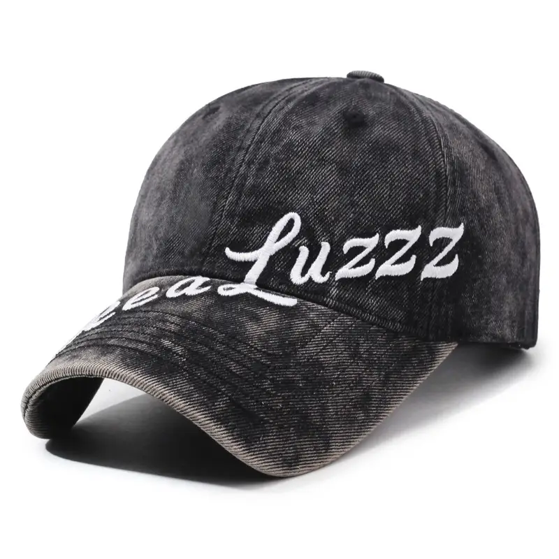 Men's Vintage Washed Baseball Cap with Embroidered Back