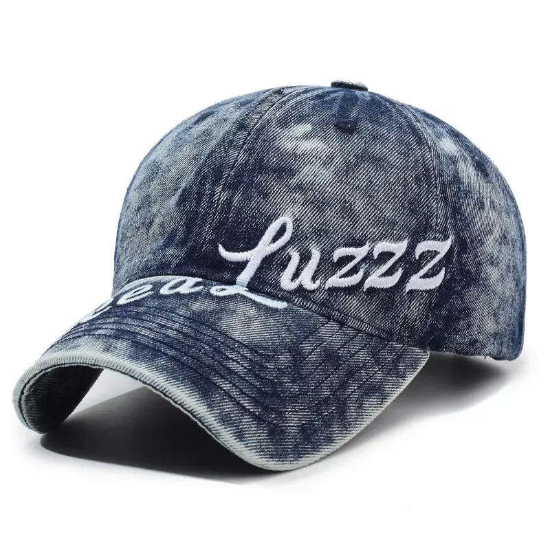 Men's Vintage Washed Baseball Cap with Embroidered Back