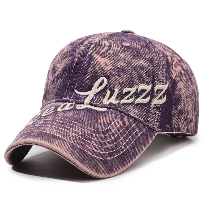 Men's Vintage Washed Baseball Cap with Embroidered Back