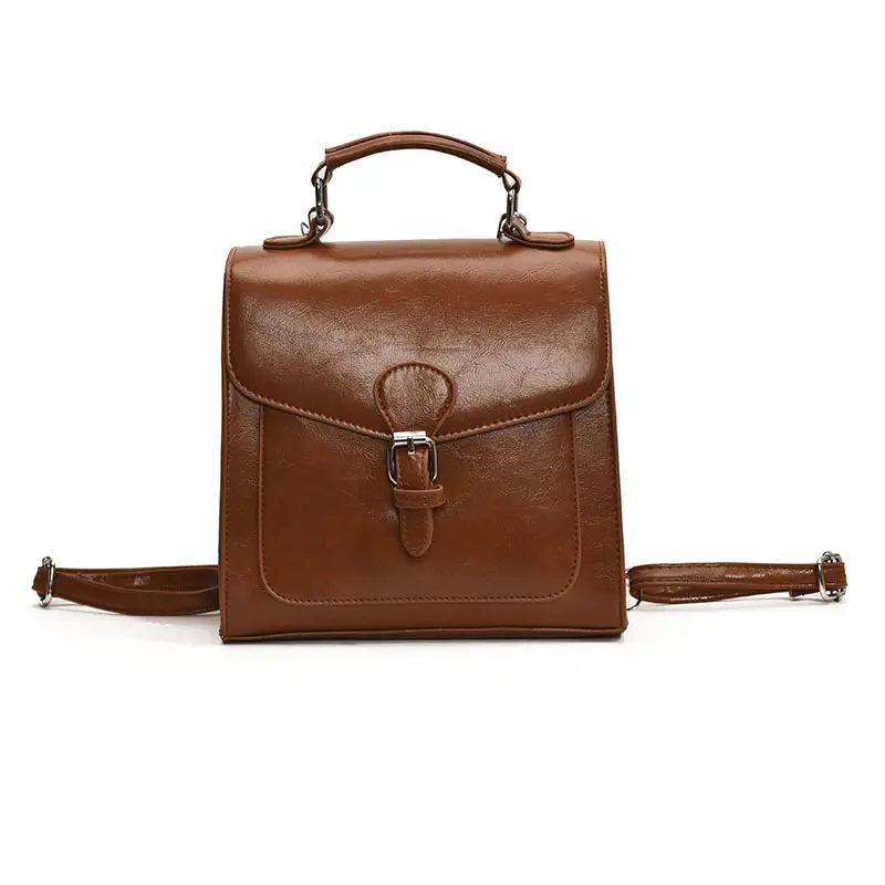 2025 New Fashion Oil Wax Leather Large Capacity Tote Bag - Image 8