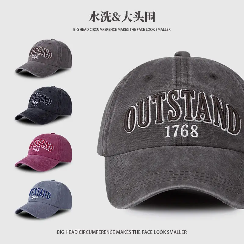 American Retro Letter Baseball Cap Maroon 1768 - Image 7